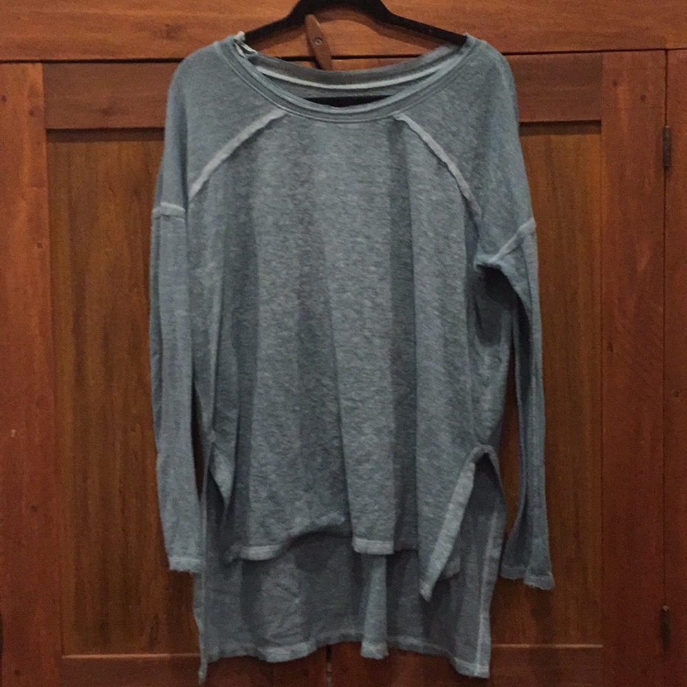 Free People Cozy Blue Sweater